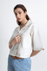 The White Boxy Crop Top
